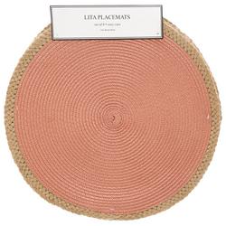 6 Pk Round Woven Placemats