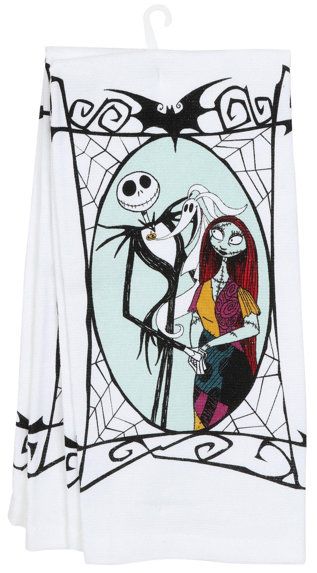 2 Pk Nightmare Before Christmas Kitchen Towels