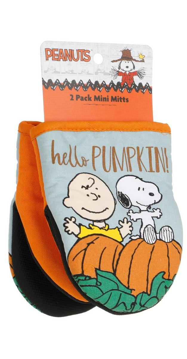 2 Pk Hello Pumpkin Snoopy & Charlie Mini Mitts | bealls