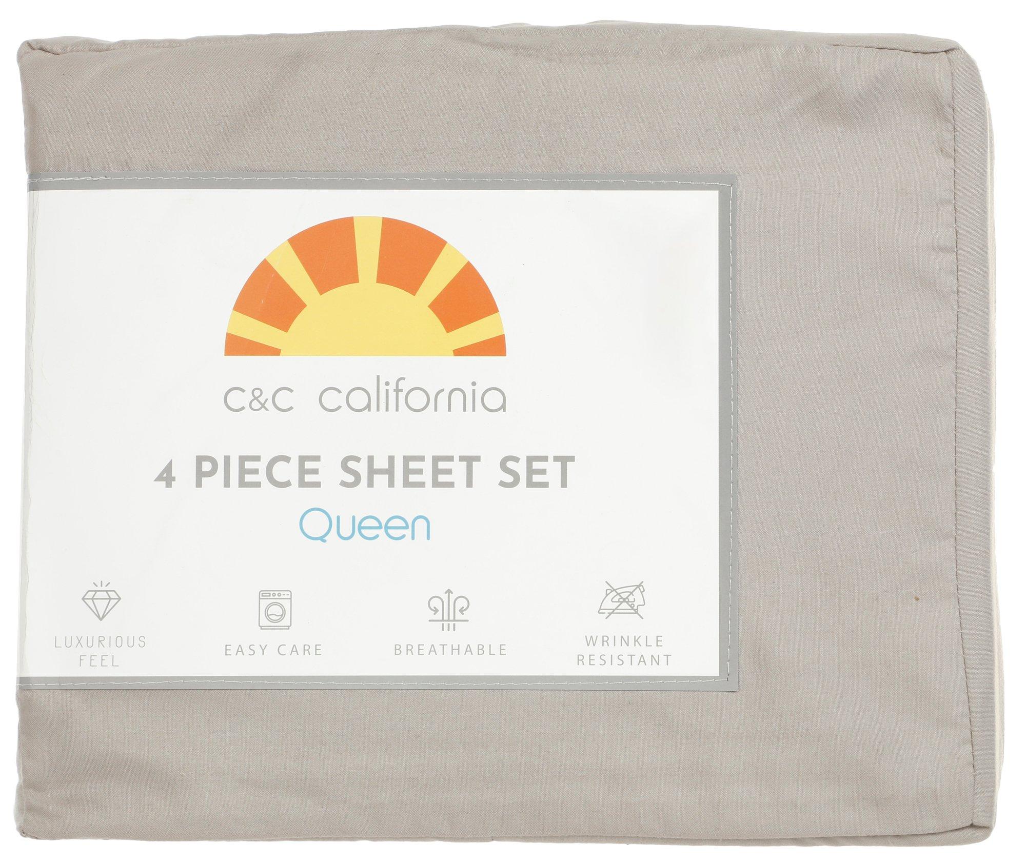 Queen Size 3 Pc Luxurious Sheet Set - Taupe
