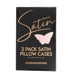 Standard/Queen 2 Pk Satin Pillow Cases