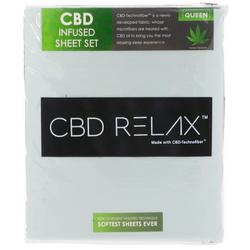 4 Pc Queen Size CBD Infused Sheet Set