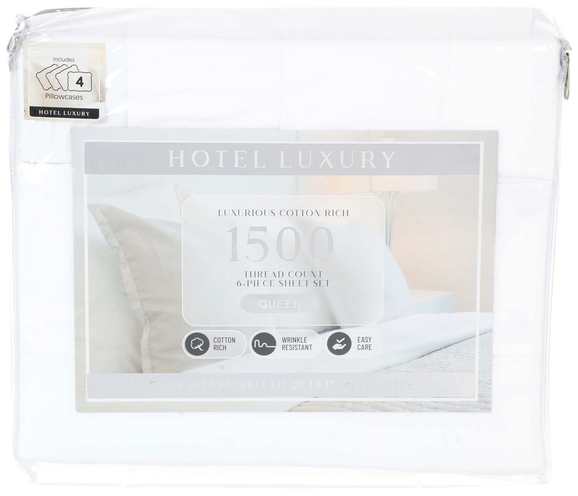 Hotel Signature 800 Thread Count Cotton 6-Piece Sheet Set