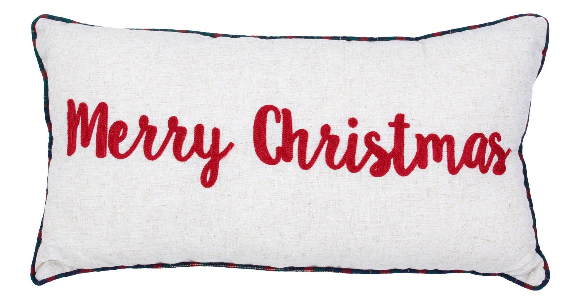 14x26 Christmas Inspired Throw Pillow - Multi