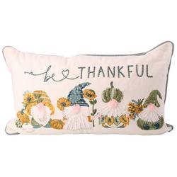 14x24 Harvest Be Thankful Gnomes Pillow - Green Multi