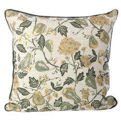 20x20 Harvest Embroidered Throw Pillow - Green