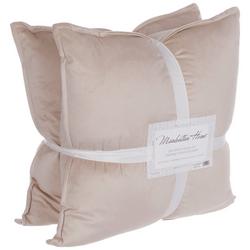 2 Pk Solid Decorative Throw Pillows