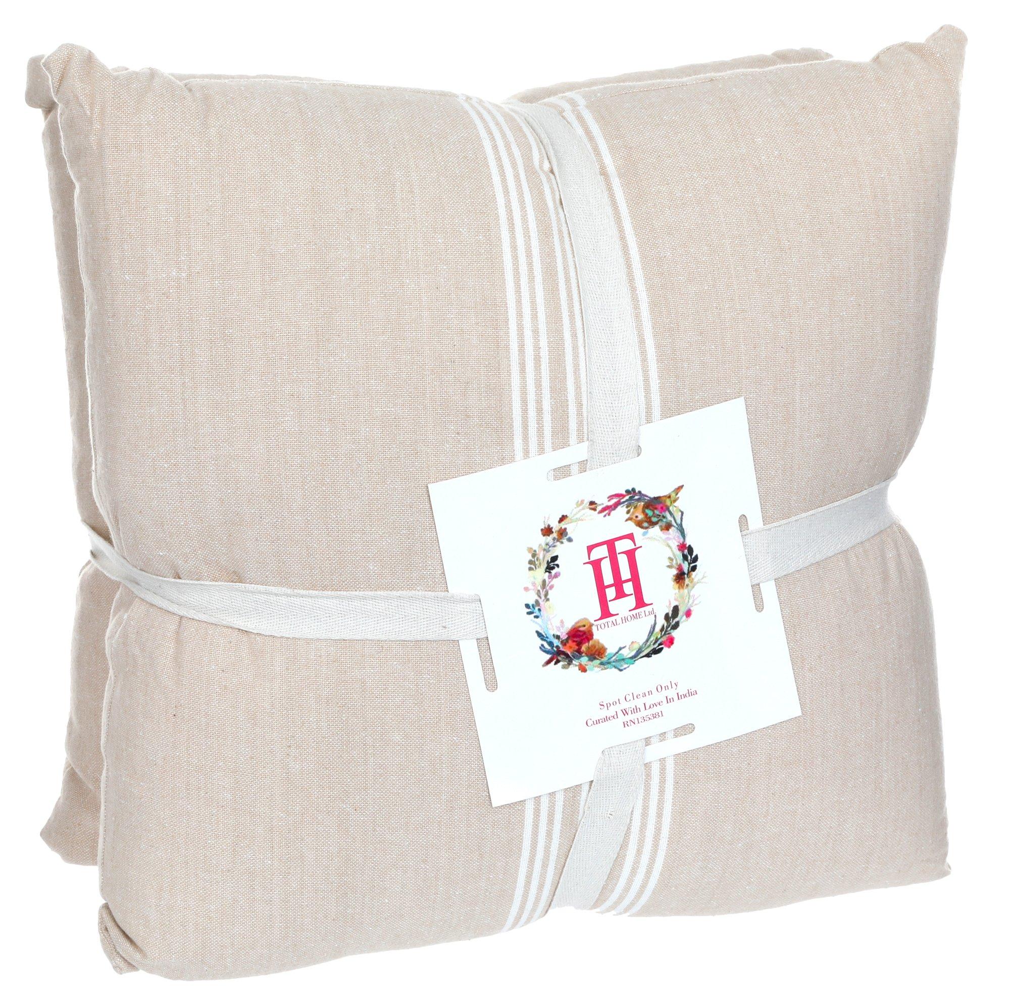 2 Pk Stripe Decorative Throw Pillows