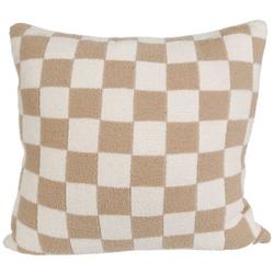 20x20 Checkered Print Decorative Throw Pillow