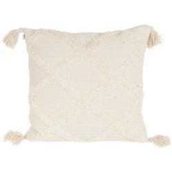 18x18 Decorative Throw Pillow  - White