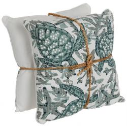2 Pk Sea Turtle Decorative Pillows