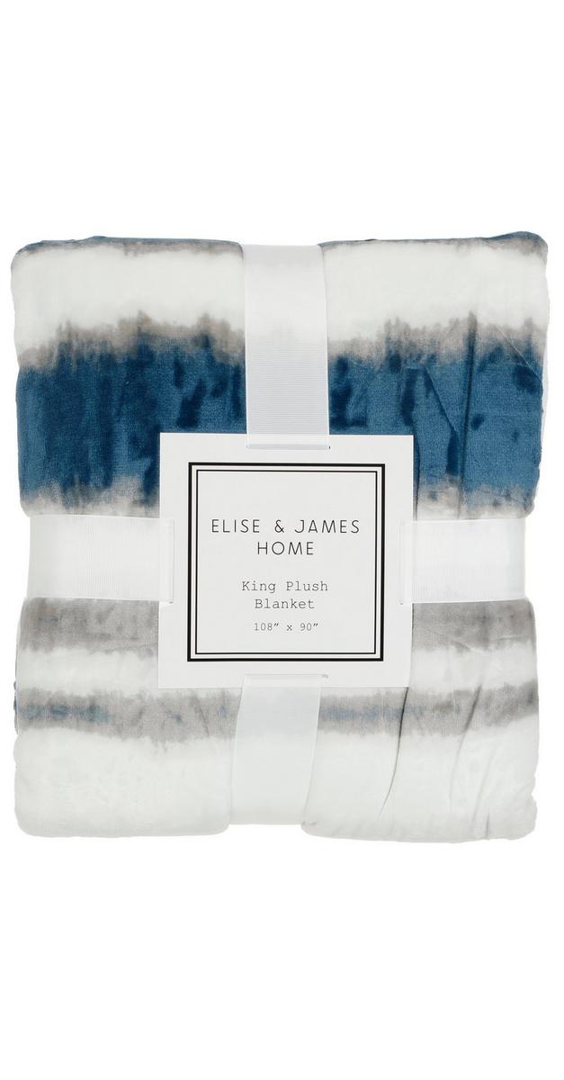 King Size Plush Blanket Blue bealls