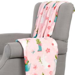 50x70 Easter Floral Throw Blanket