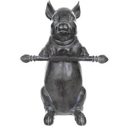 18 Resin Pig Home Accent - Black