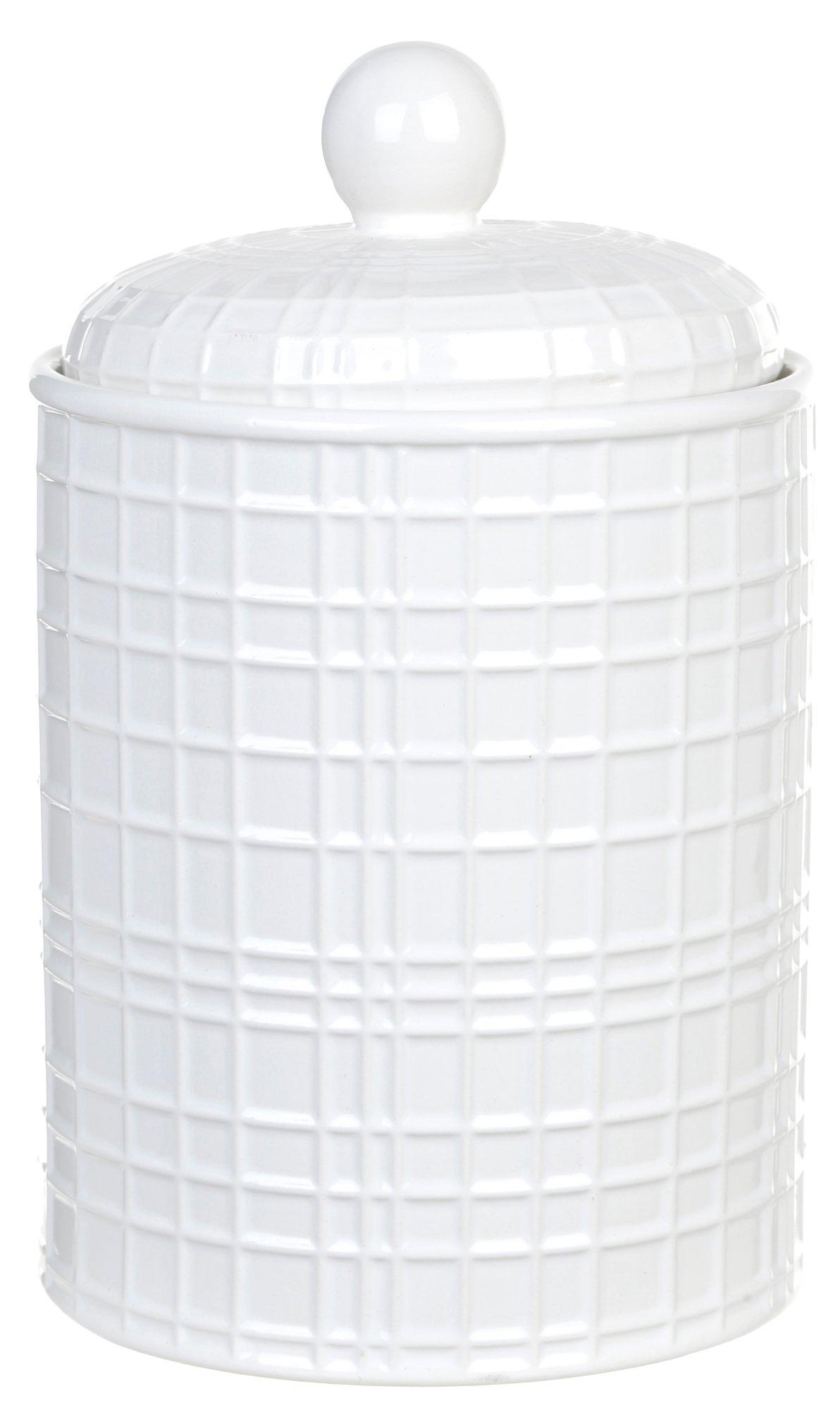 9  Decorative Canister - White