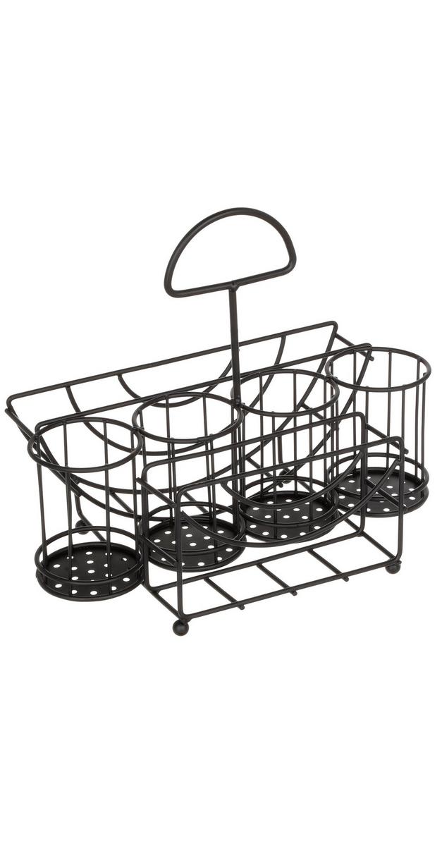 Silverware & Napkin Caddy Black bealls