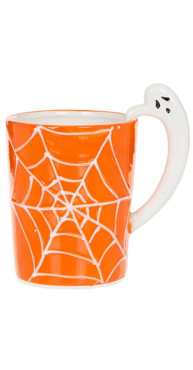 18 oz Halloween Spider Web Mug Orange bealls