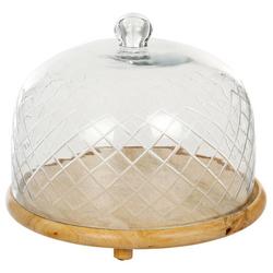 11x11 Glass Dome Cake Plate