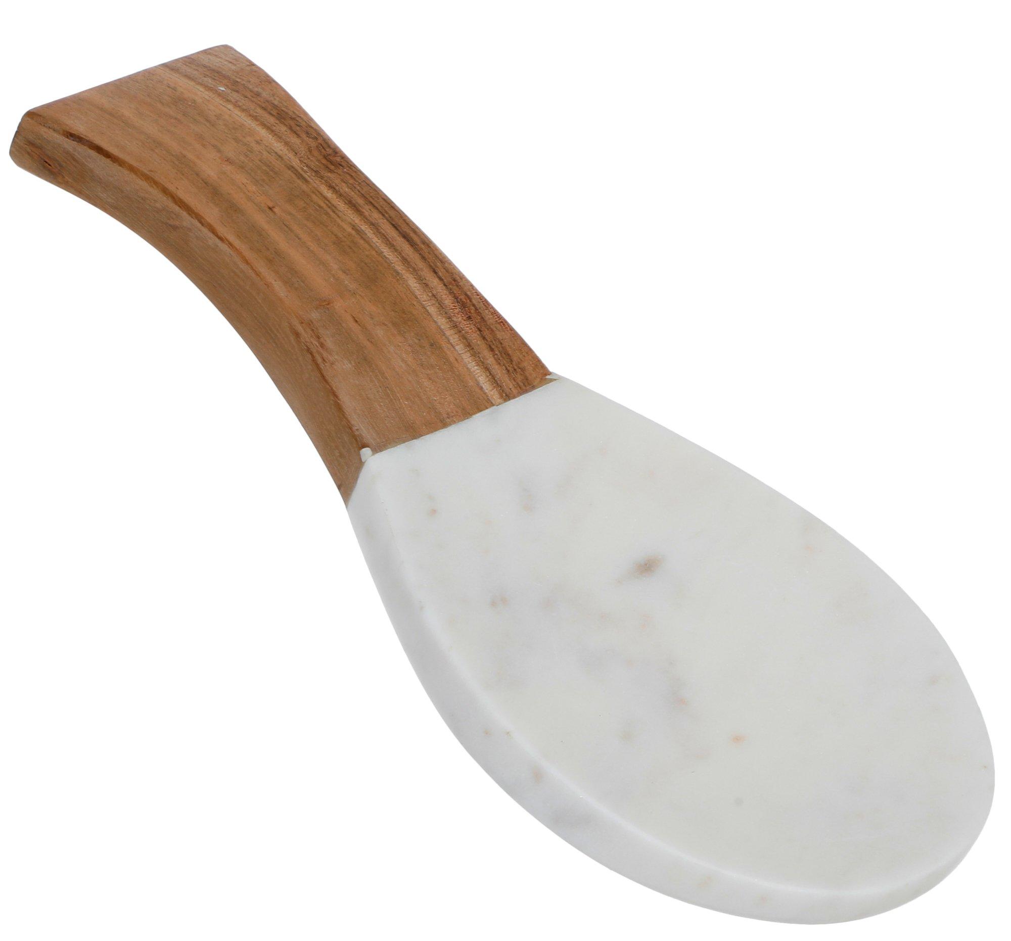 11x5 Marble Wood Spoon Rest