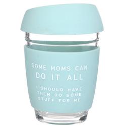 Blue Mom Silicone Coffee Cup