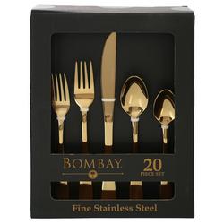 20 Pc Stainless Steel Marigold Silverware Set