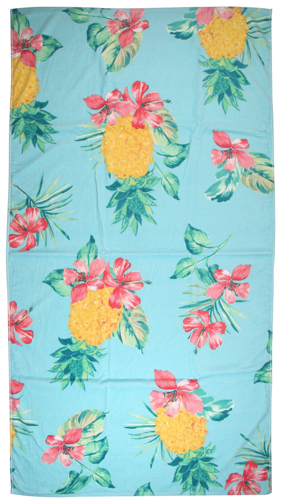 36x68 Floral Beach Resort Towel