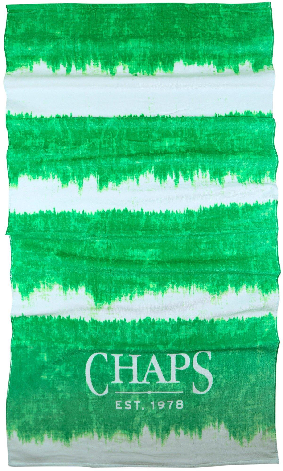 35 x 66 Pattern and Logo Cotton Beach Towel
