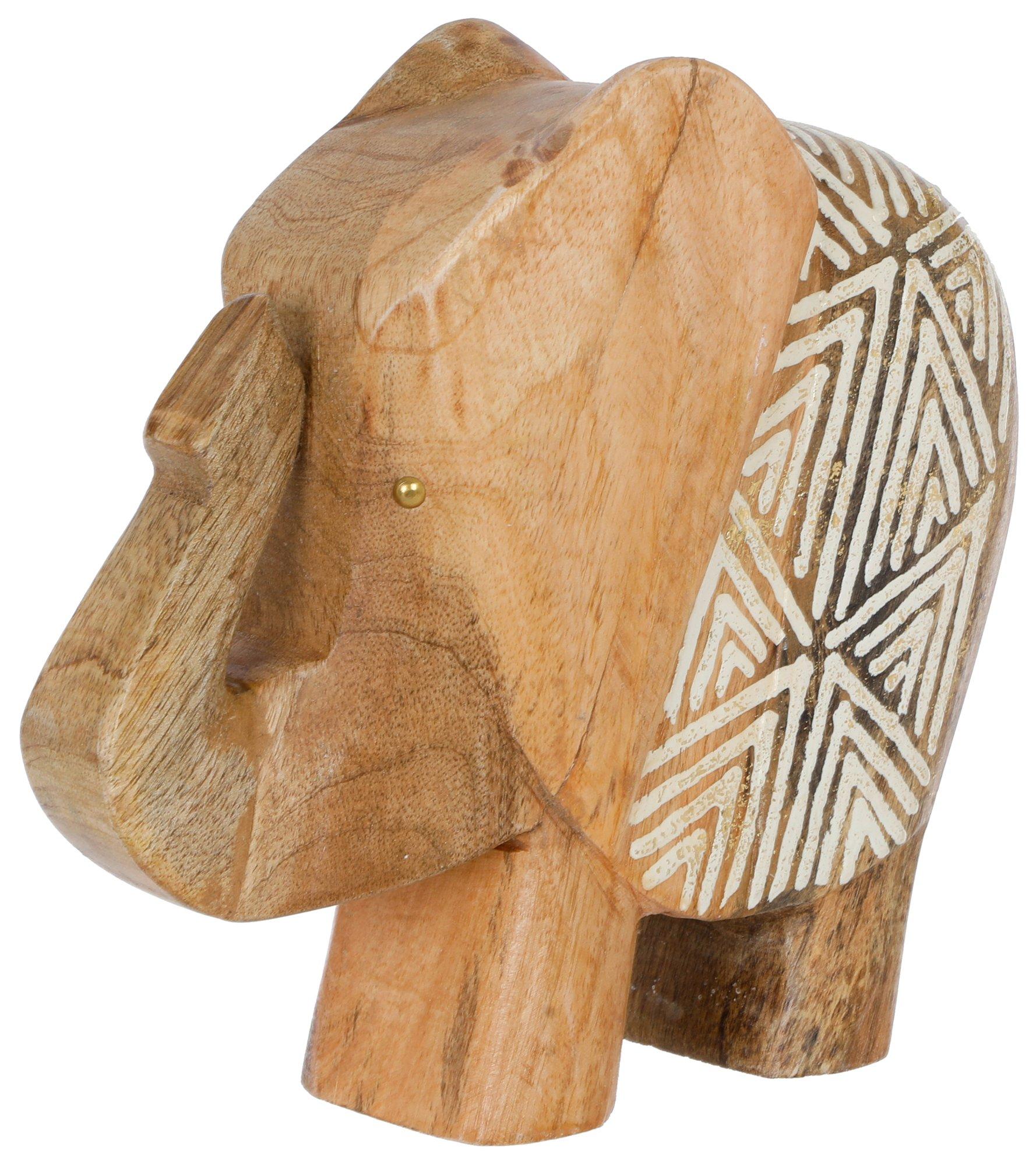 Wooden Elephant Home Accent