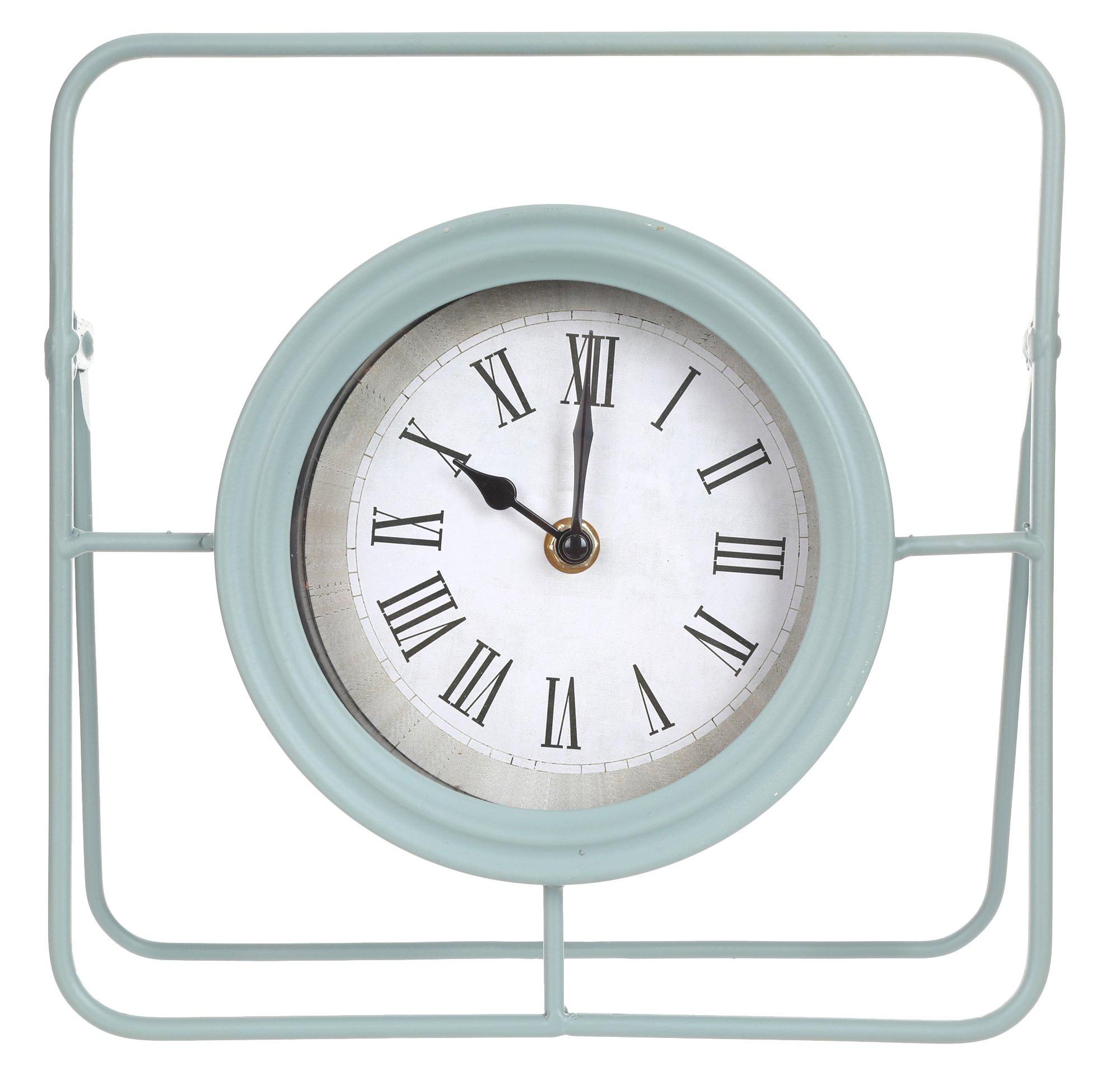 10in Metal Frame Clock Accent
