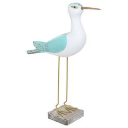 Wooden Painted Sandpiper Statue
