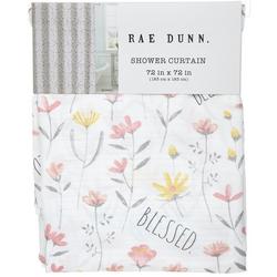 72x72 Blessed Floral Shower Curtain