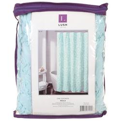 72x72 Keila Lace Shower Curtain - Blue