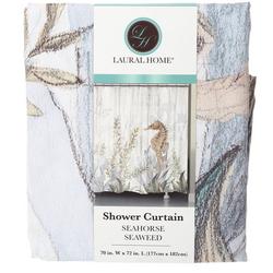 70x72 Seahorse Seaweed Shower Curtain