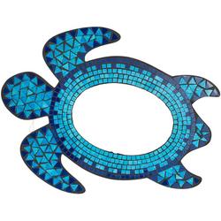 21x16 Mosaic Sea Turtle Mirror - Blue