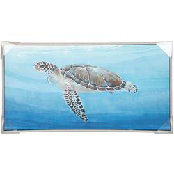 30x16 Coastal Sea Turtle Wall Art