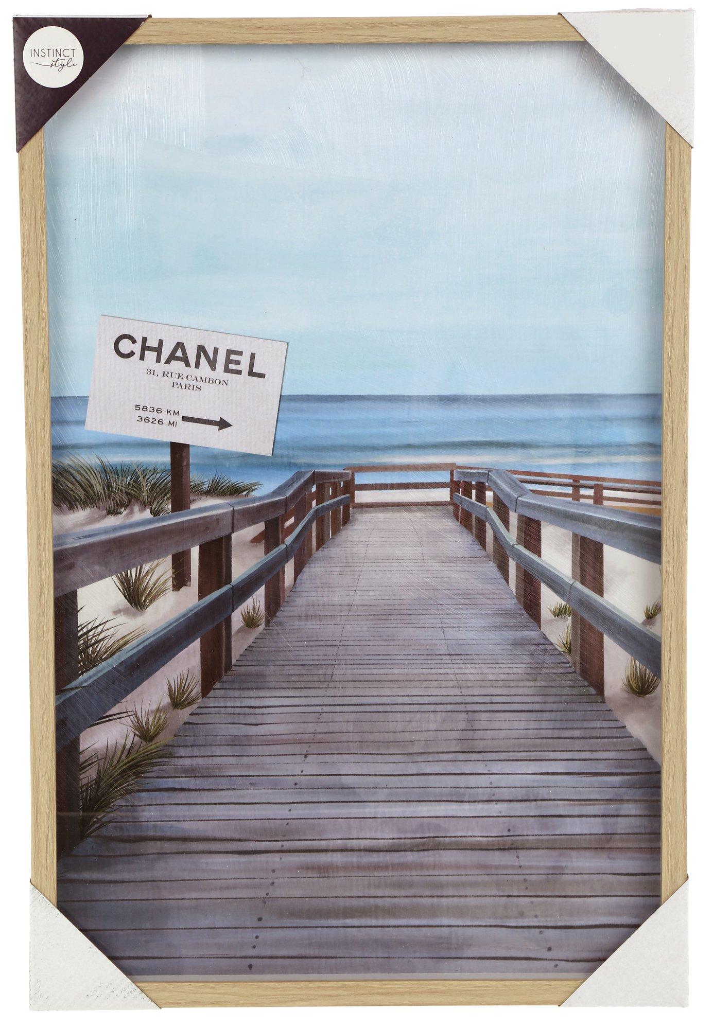 16x24 Channel Beach Scene Art Work