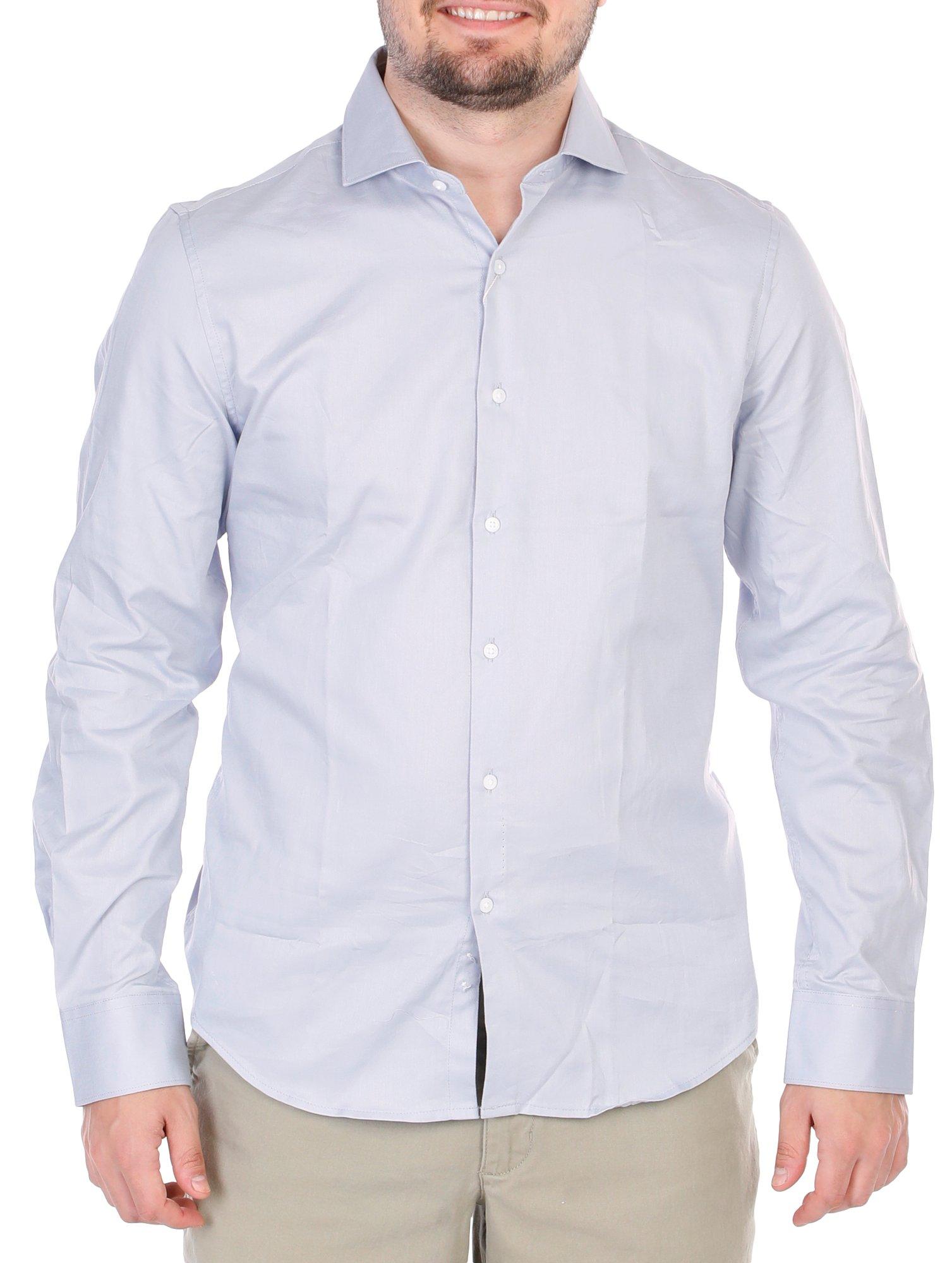 Men's Solid Button Down Shirt