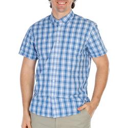 Men's Plaid Print Button Down Shirt