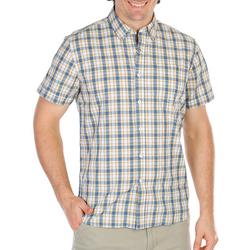 Men's Plaid Print Button Down Shirt