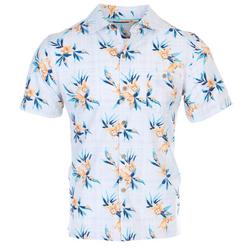 Men's Tropical Flower Button Down Shirt