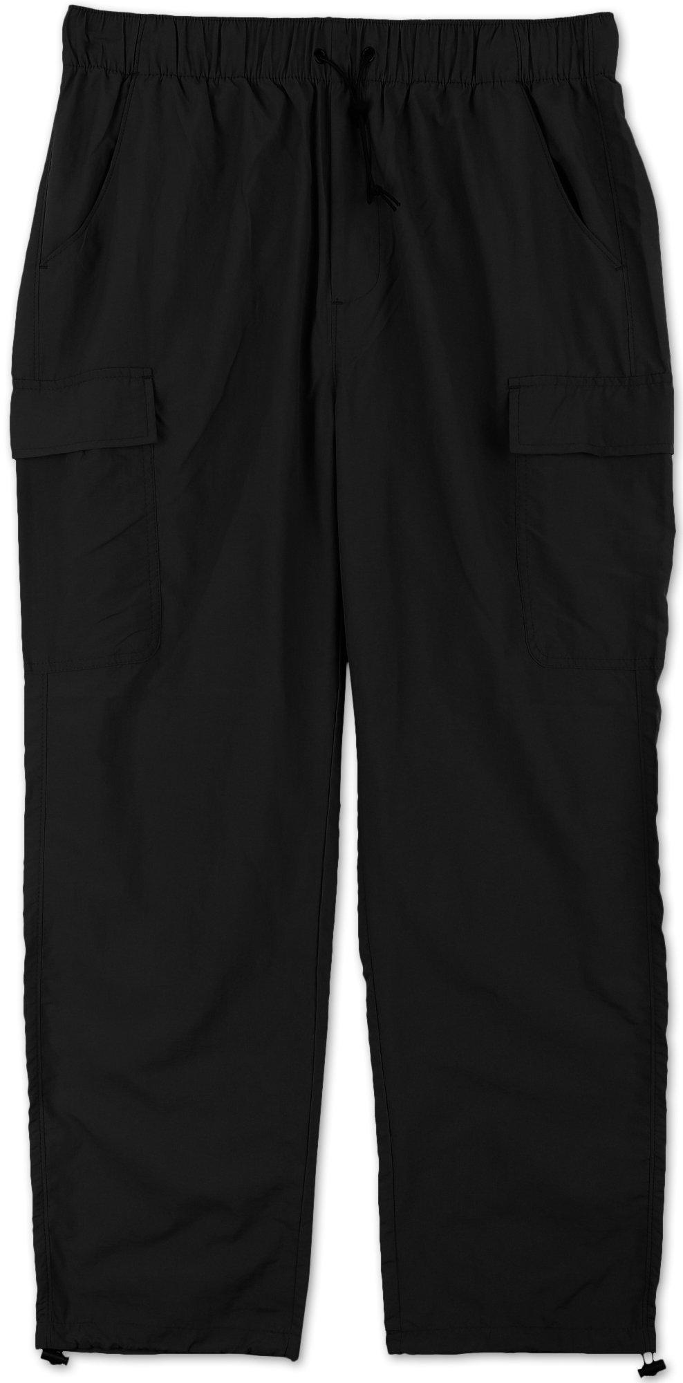 Men's Solid Nylon Cargo Pants