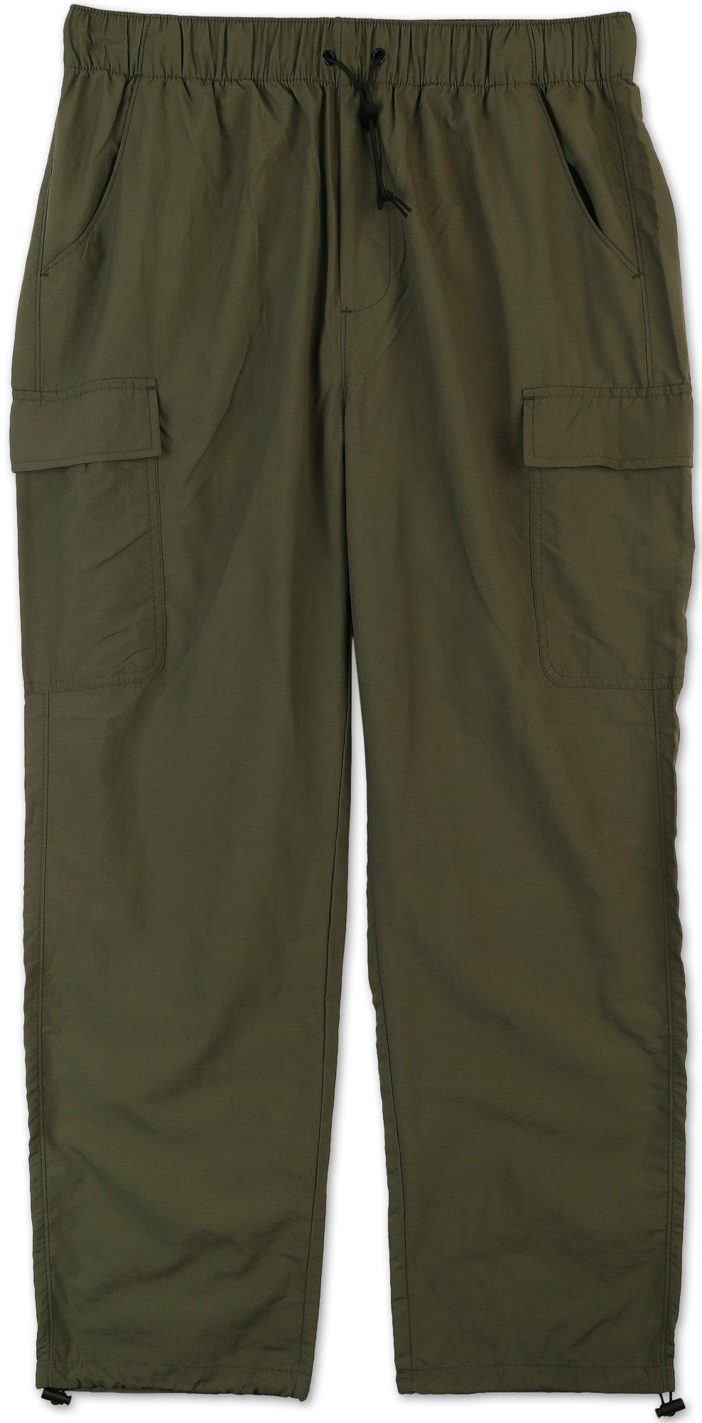 Men's Solid Nylon Cargo Pants