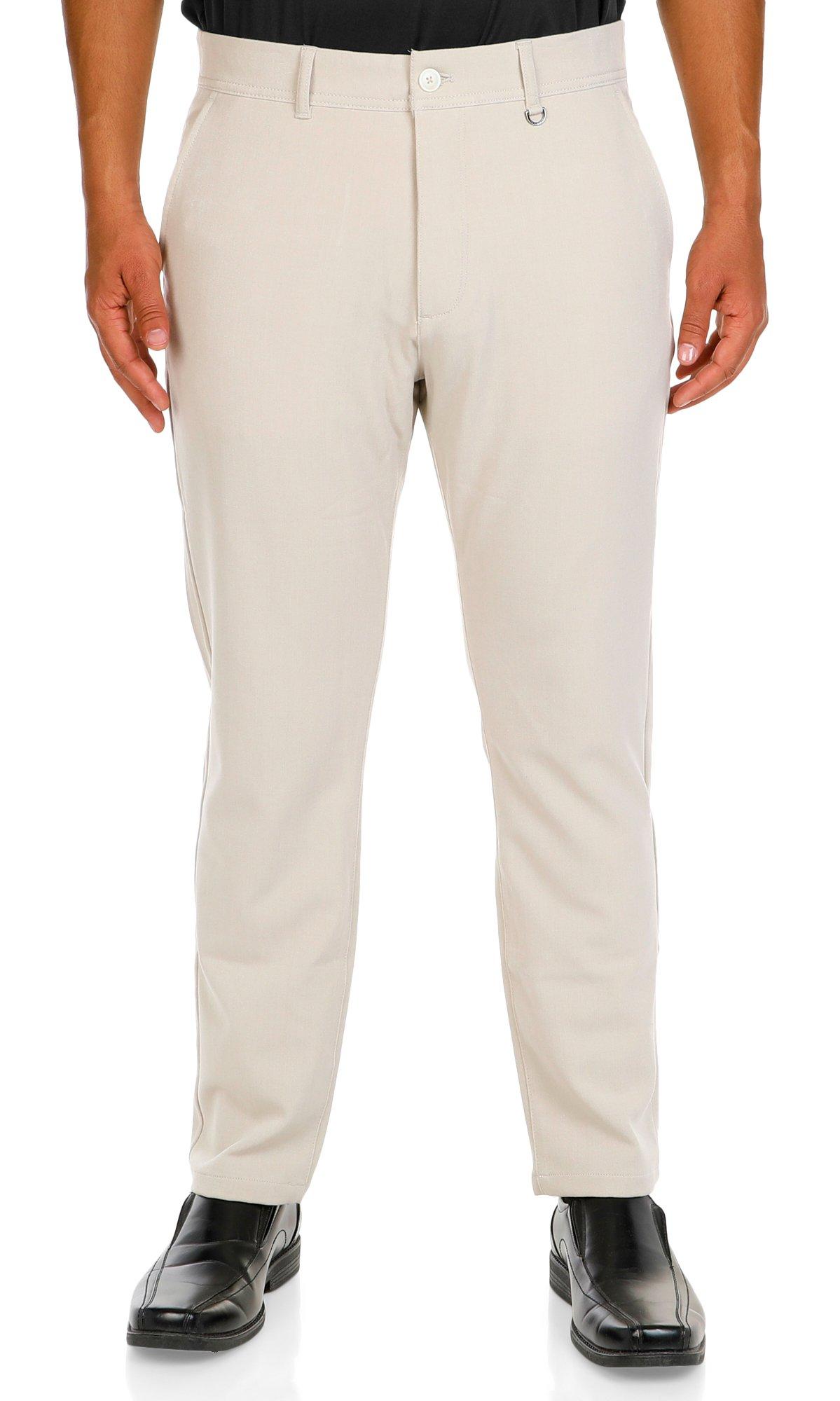 Fratello Slacks Mens Wide Leg Dress Pants White DP-106