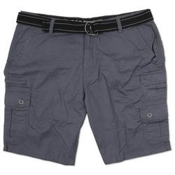 Men's Solid Twill Cargo Shorts
