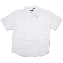 Big Men's Solid Linen Button Down Shirt