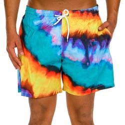 Men's Tie Dye Print Swim Shorts