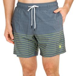Men's Stripe Volley Shorts - Grey