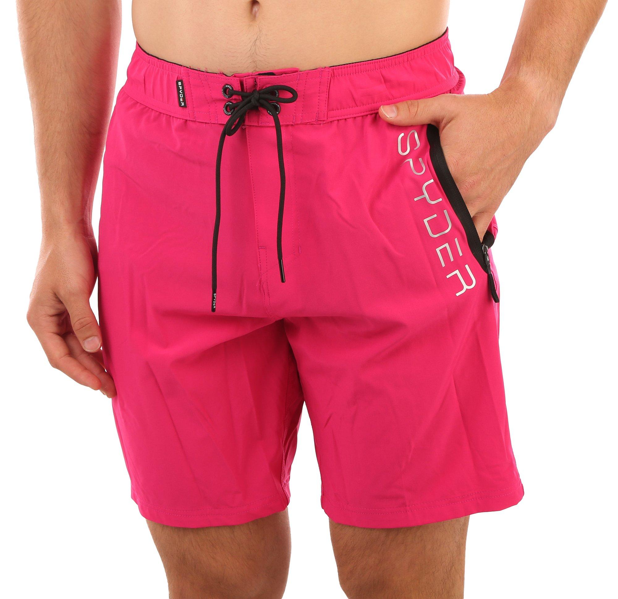 Men's Solid Board Short Swim Shorts - Pink