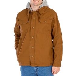 Men's Button Down Hooded Jacket