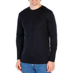 Men's Solid Long Sleeve Loungewear Shirt